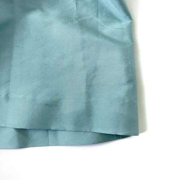 Vintage Anne Klein 100% Silk Seaglass Halter Dress | Beaded Waist | 50s Inspired - Picture 12 of 16